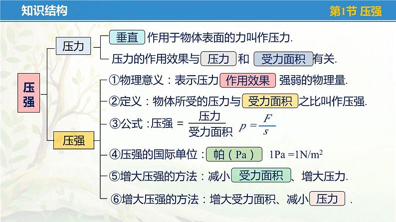苏科版八年级物理下册第十章《压强和浮力》单元复习PPT课件07