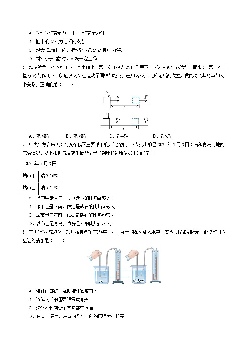 物理(山东卷)(考试版A4)第2页