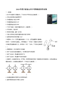 2024年四川省凉山州中考物理适应性试卷（含解析）