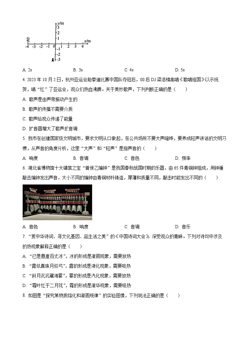 精品解析:福建省宁德市福安市2022-2023学年八年级上学期期末物理试题(原卷版)第2页
