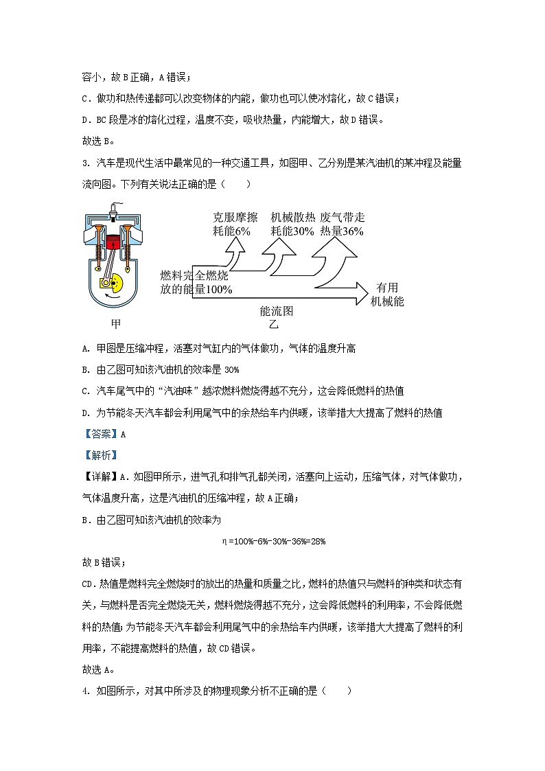 2023-2024学年湖北省武汉市武昌区九年级上学期物理期中试题及答案第2页