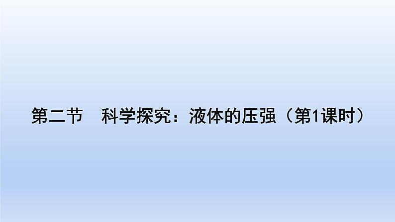 沪科版物理八年级全一册 8.2.1科学探究液体的压强(第1课时)课件01