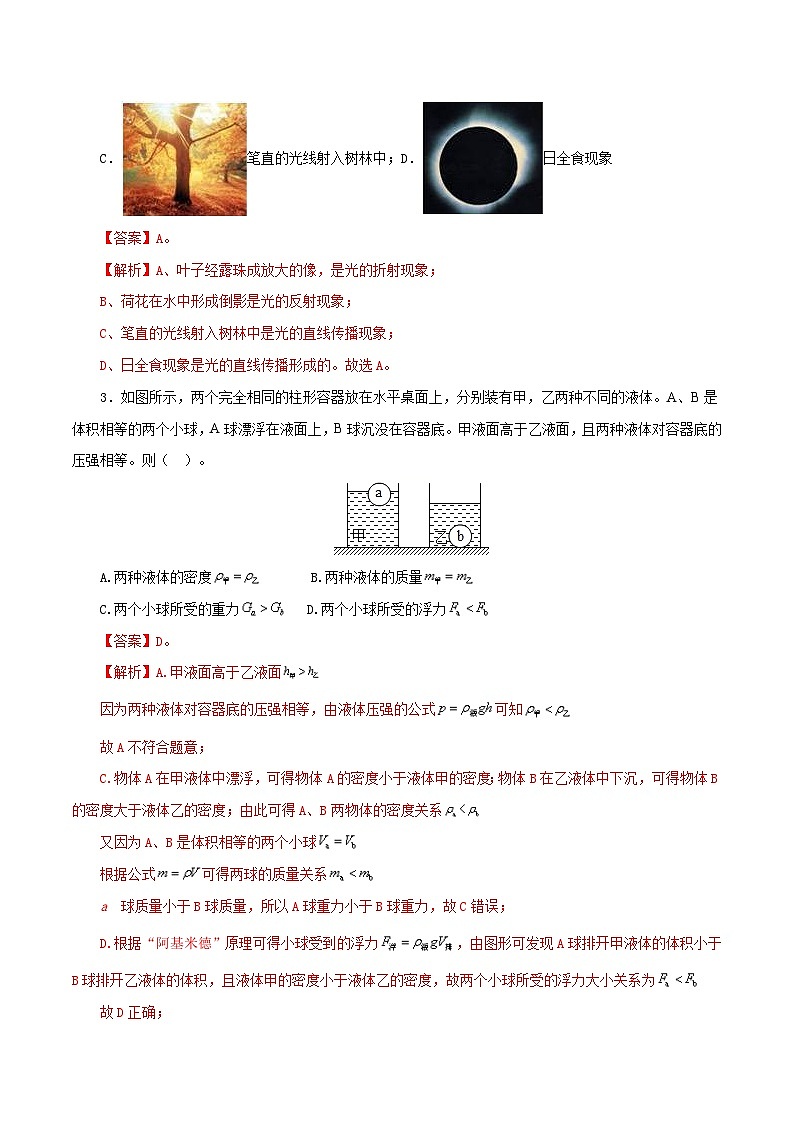 (廣東深圳卷)2023年中考物理第三次模擬考試(全解全析)第2頁