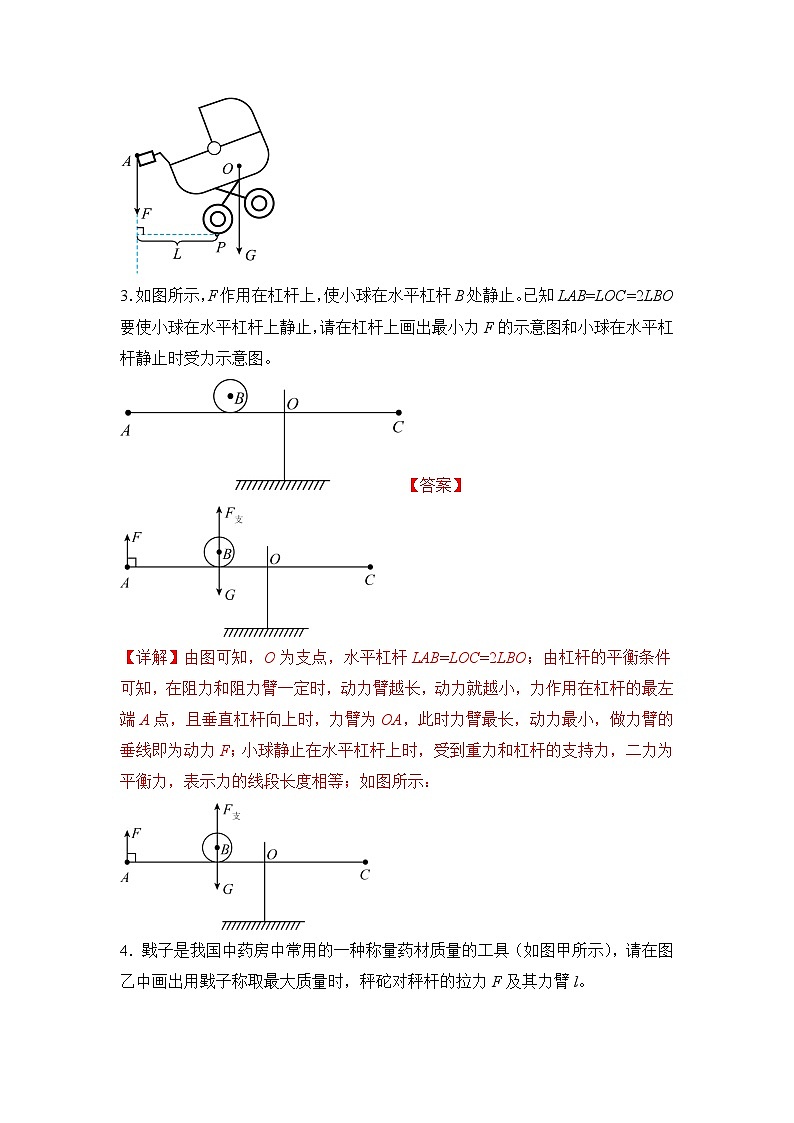 押第17(2)题—力学作图题(解析版)第3页