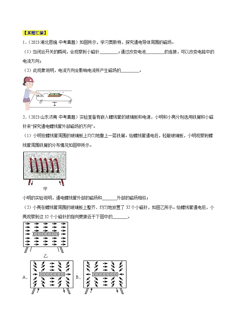 专题12 物理探究实验(7)——电磁学中的3个探究实验(练习)-中考物理核心素养提升(原卷版)第2页