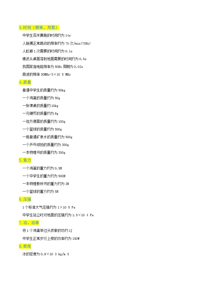 专题01估测题—2024年中考物理三轮冲刺宝典(全国通用)02
