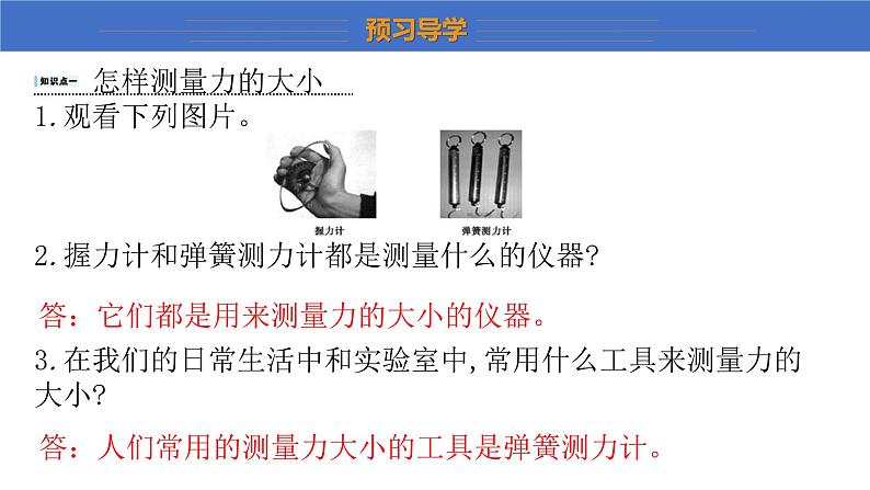 6.2+怎样测量和表示力+课件+2023-2024学年物理沪粤版八年级下册第5页