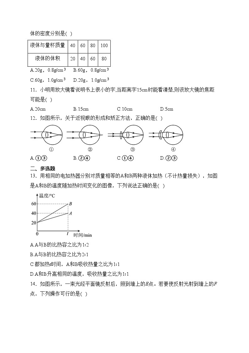 湖南省怀化市溆浦县溆浦一中2022-2023学年九年级下学期月考物理试卷(含答案)第3页