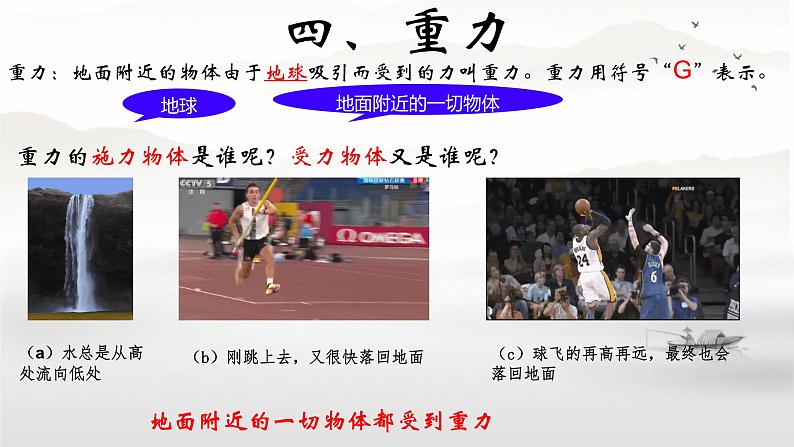 7.4 重力 课件 初中物理教科版八年级下册第3页