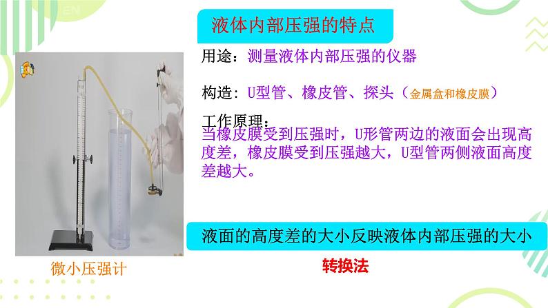 2 液体的压强 课件 初中物理教科版八年级下册第6页