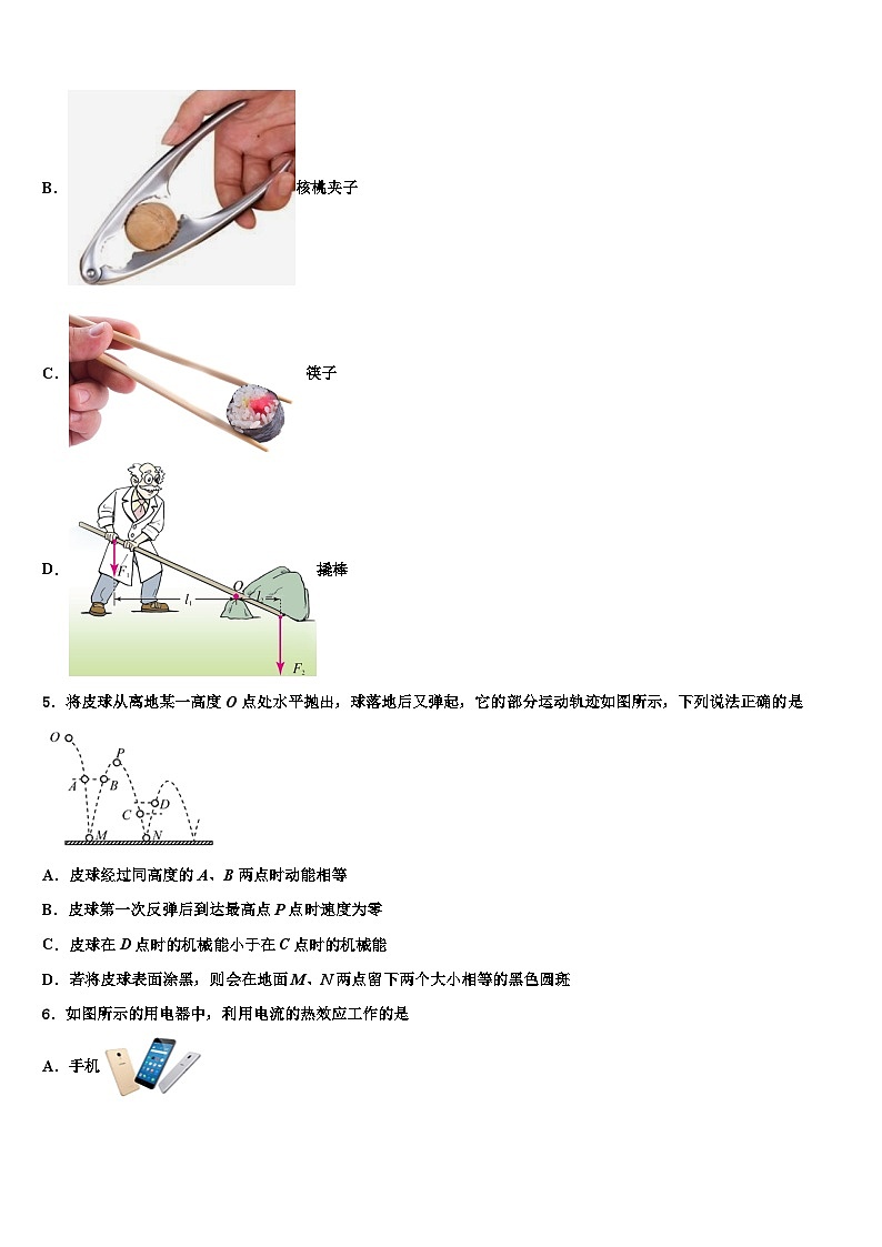 2023年湖北省武汉市武汉一初慧泉中学物理九上期末监测模拟试题含解析第2页