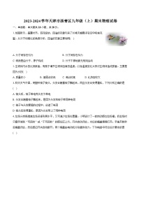 2023-2024学年天津市西青区九年级(上)期末物理试卷(含详细答案解析)
