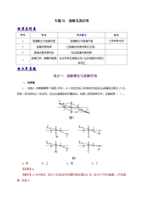 中考物理二轮专题复习专题03 透镜及其应用（含解析）