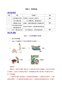 中考物理二轮专题复习专题10  简单机械（含解析）