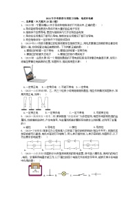 2024年中考物理专项复习训练：电流和电路（解析版）