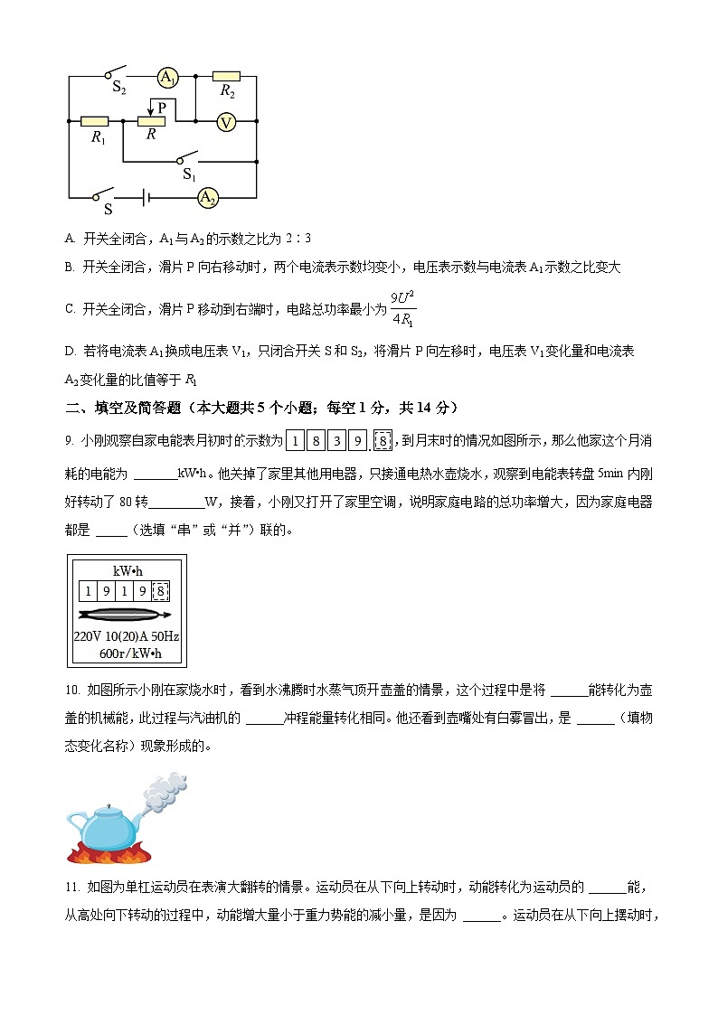 2024年河北省中考物理一模試卷（原卷版）第3頁(yè)
