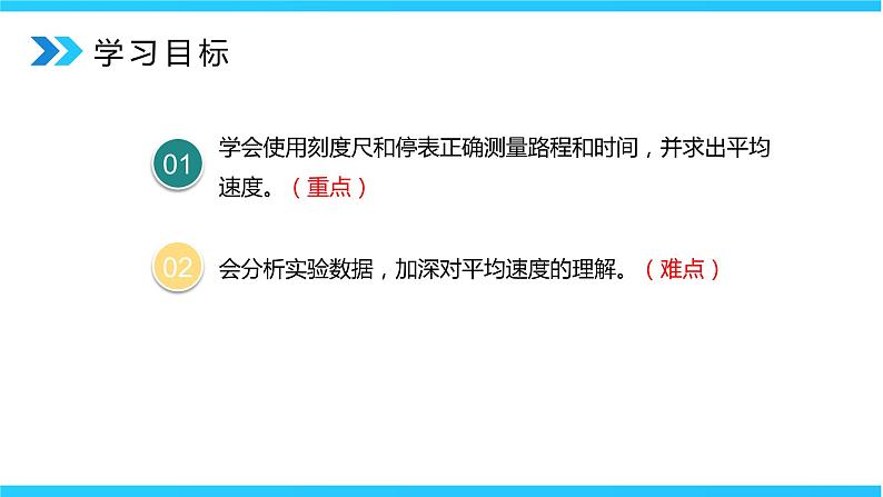人教版八年级上册1.4《测平均速度》精品课件+教学设计+同步练习题(含参考答案)07