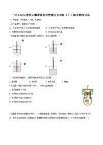 2023-2024学年云南省昆明市官渡区九年级（上）期末物理试卷（含详细答案解析）