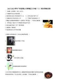 2023-2024学年广东省佛山市禅城区九年级(上)期末物理试卷(含详细答案解析)
