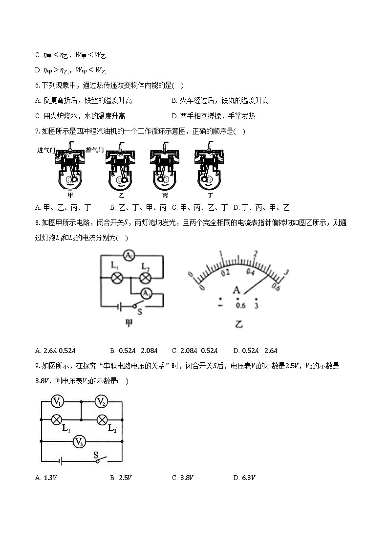 2024年甘肃省武威市凉州区和平九年制学校中考物理二模试卷(含解析)02