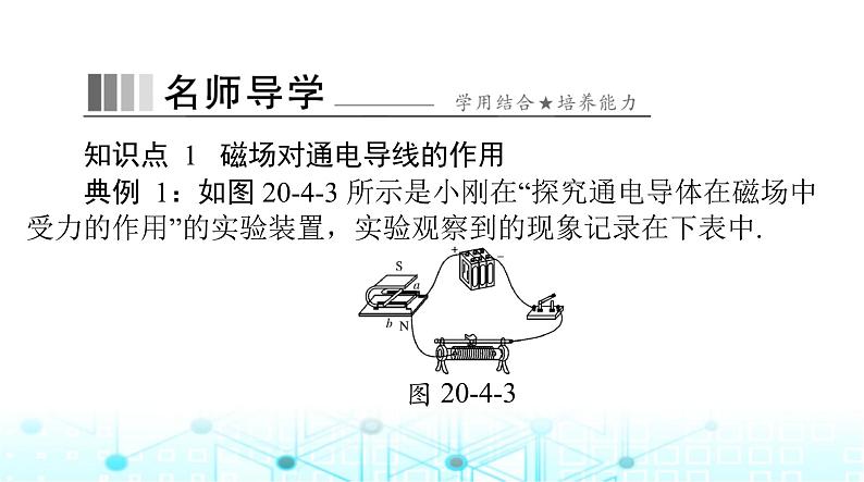 人教版九年级物理第二十章第四节电动机课件第6页