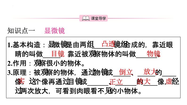 5.5显微镜和望远镜+课件+2023-2024学年人教版+物理八年级上册第3页