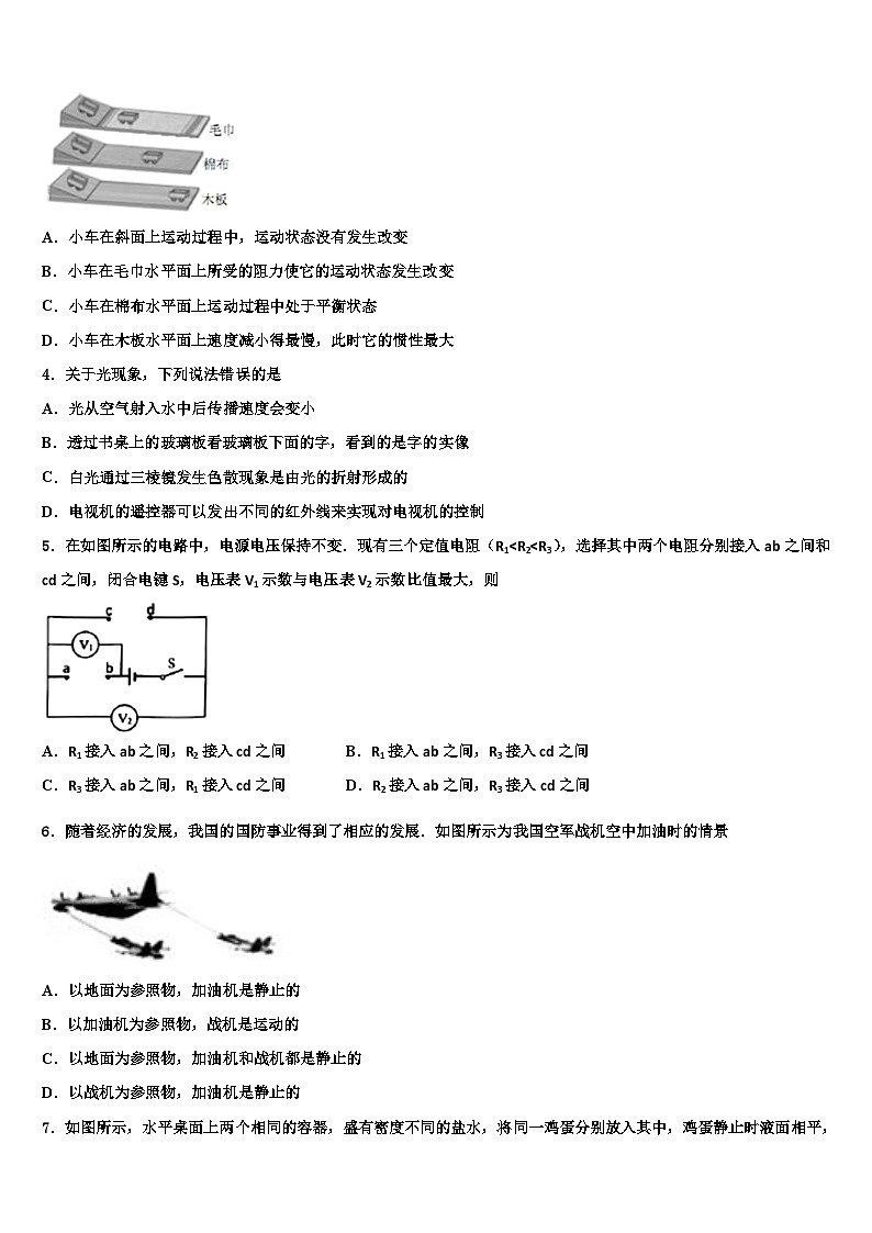 2024年江苏省淮安市涟水县中考物理最后一模试卷02