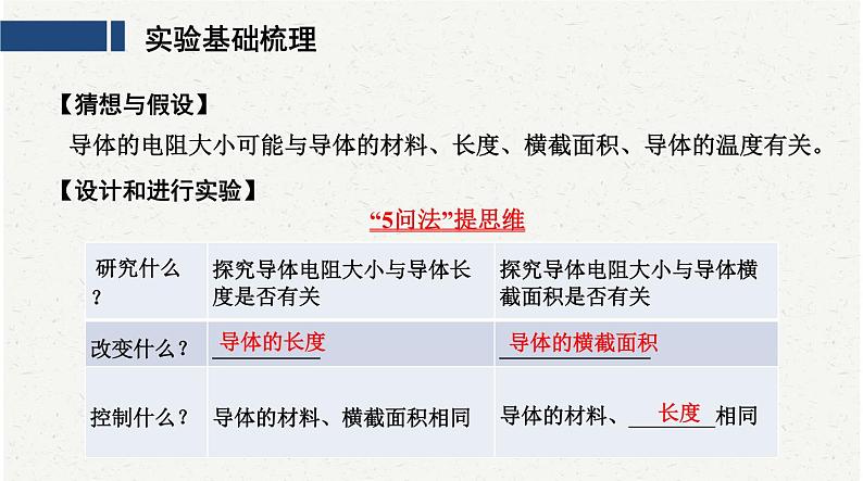 中考物理复习必考实验19:探究影响导体电阻大小的因素课件第2页