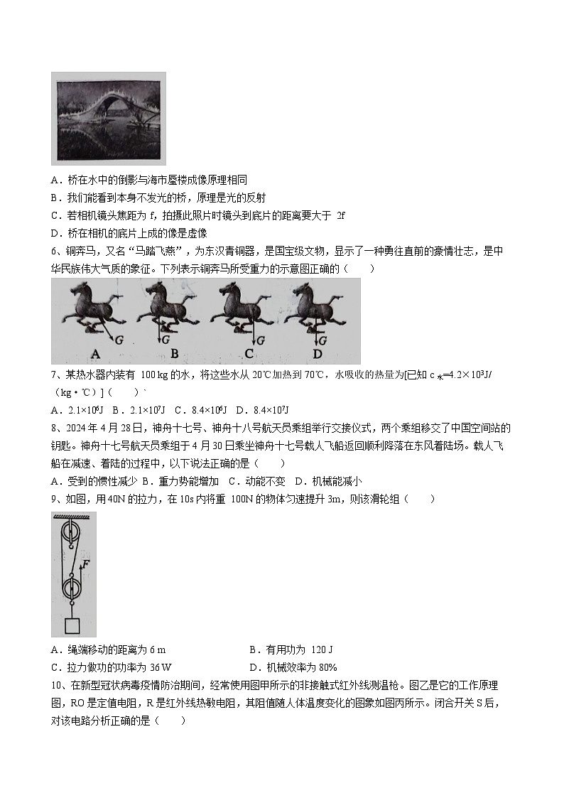 2024年湖南省邵阳市邵东市中考三模物理试题第2页
