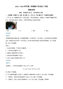 04，广东省东莞市厚街湖景中学2023-2024学年八年级下学期4月期中物理试题