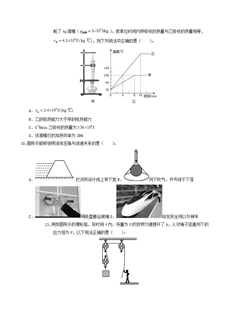物理(全国卷)-【试题猜想】2024年中考考前最后一卷03