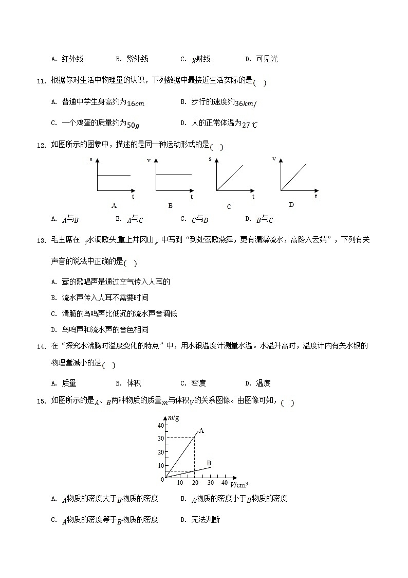 2021-2022学年湖南省邵阳市新邵县八年级上学期期末物理试题及答案第3页