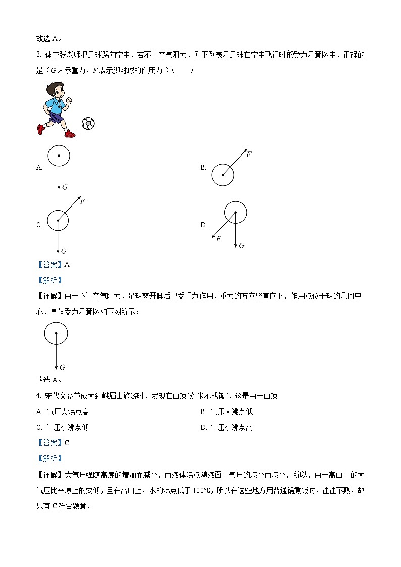 湖南省懷化市新晃縣2023-2024學(xué)年八年級下學(xué)期物理期中試卷（解析版）第2頁