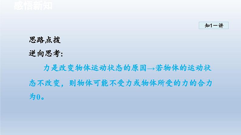2024八年级物理下册第七章力与运动第三节力的平衡课件(沪科版)第5页