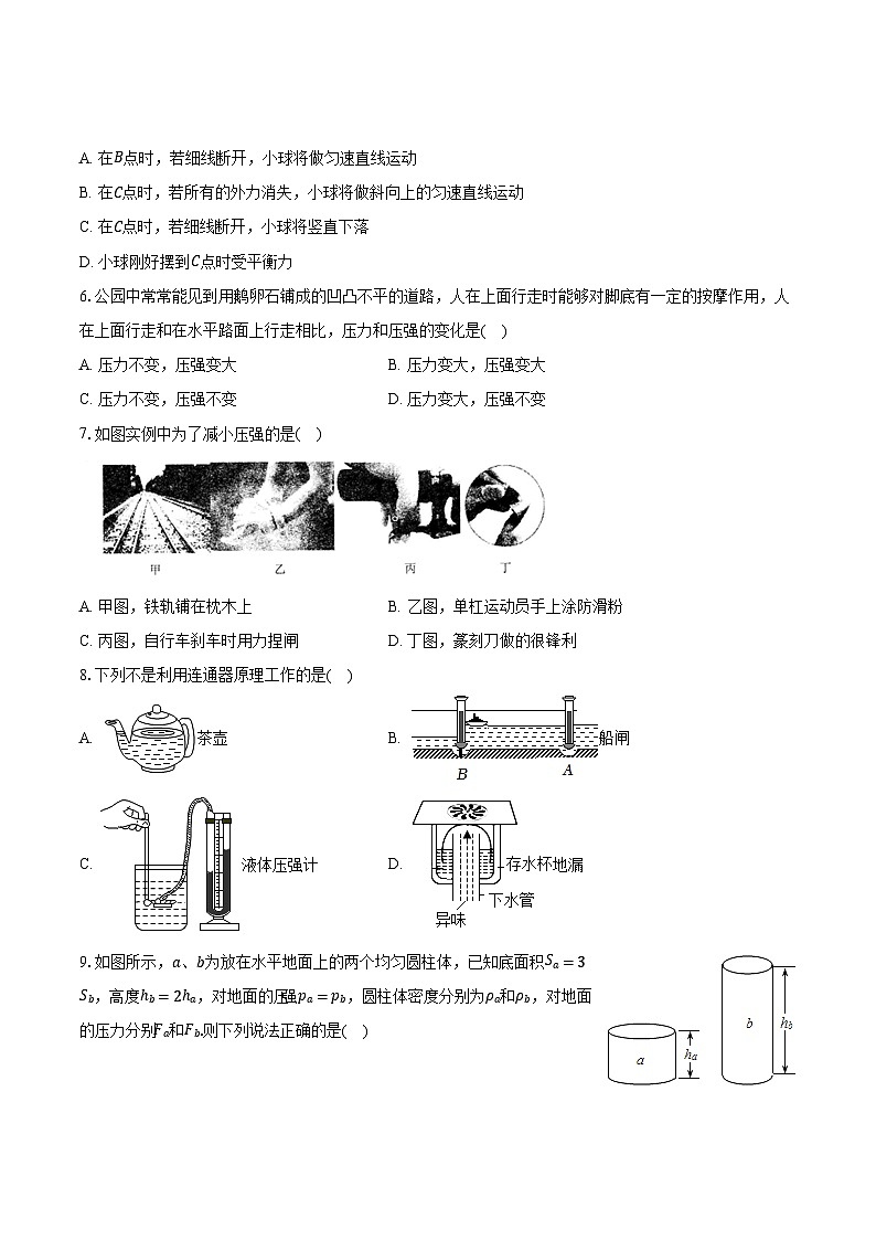 山东济宁市嘉祥县2023-2024学年八年级下学期第二次月考物理试卷第2页