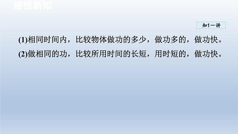 2024八年级物理下册第十章机械与人第四节做功的快慢课件(沪科版)第5页
