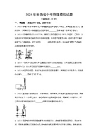2024年安徽省中考物理模拟试题（含答案）