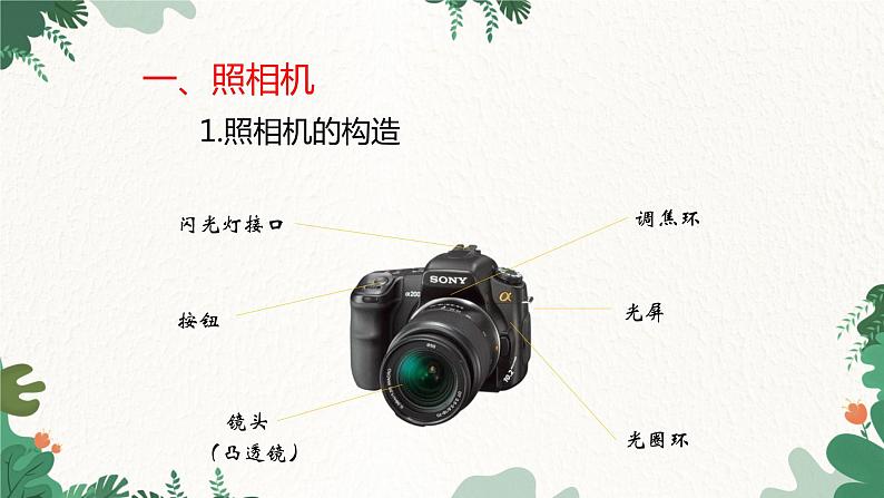 人教版物理八年级上册 第五章第二节 生活中的透镜课件03