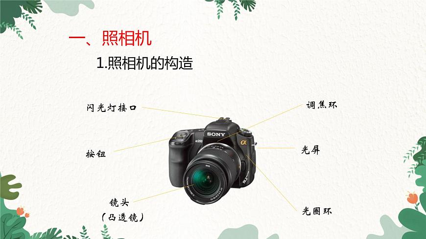 人教版物理八年級上冊 第五章第二節(jié) 生活中的透鏡課件第3頁