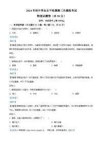 20，2024年新疆初中学业水平检测第三次模拟考试物理试题