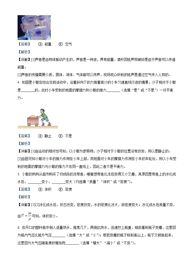 2024年江西省九江市修水县散原中学分校中考模拟预测物理试题(学生版+教师版)02