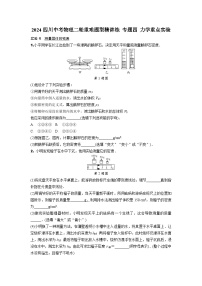 2024四川中考物理二轮重难题型精讲练 专题四 力学重点实验（含答案）