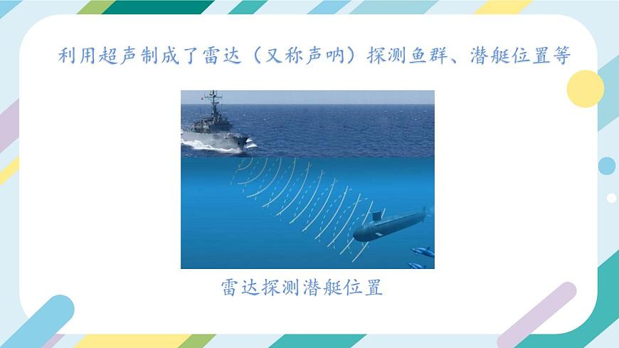 滬科版初中物理八年級全一冊 《3.3 超聲與次聲》PPT第6頁