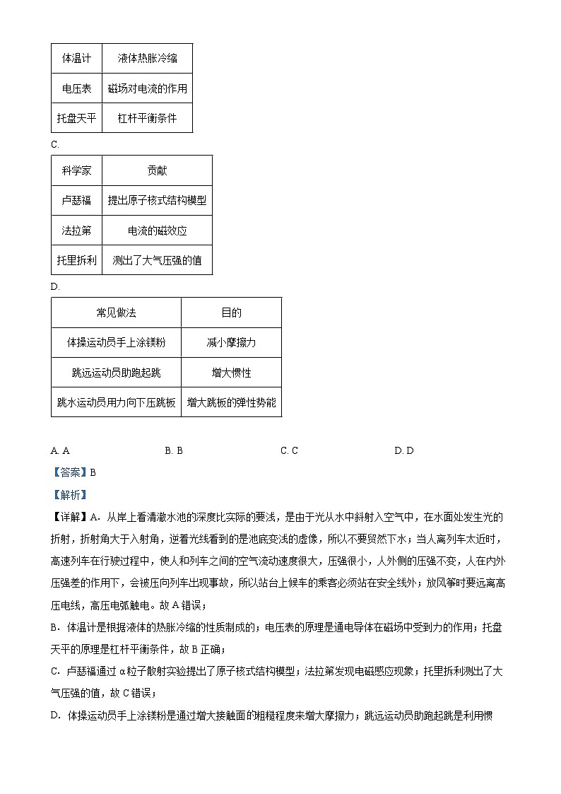 2024年山东省济宁市金乡县中考物理三模试题(解析版)第3页