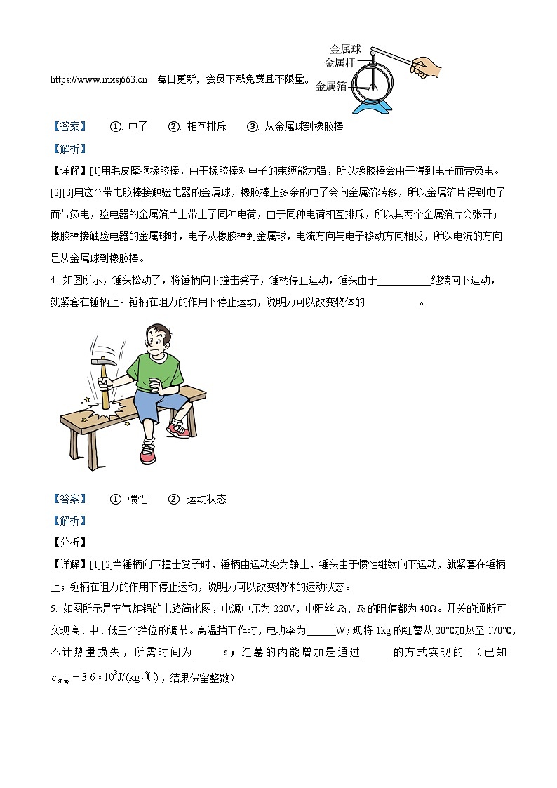 2024年河南省周口市沈丘县多校联考中考二模物理试题第2页