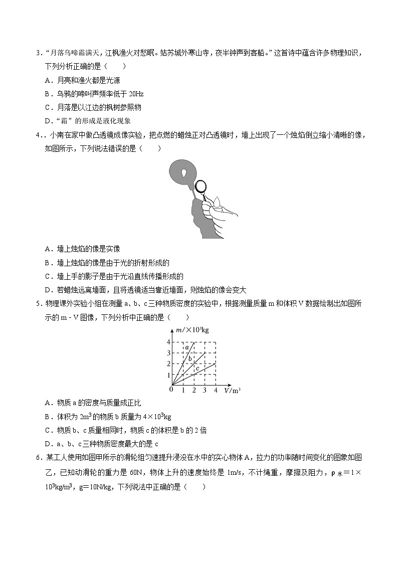 物理(包头卷)(考试版A4)第2页