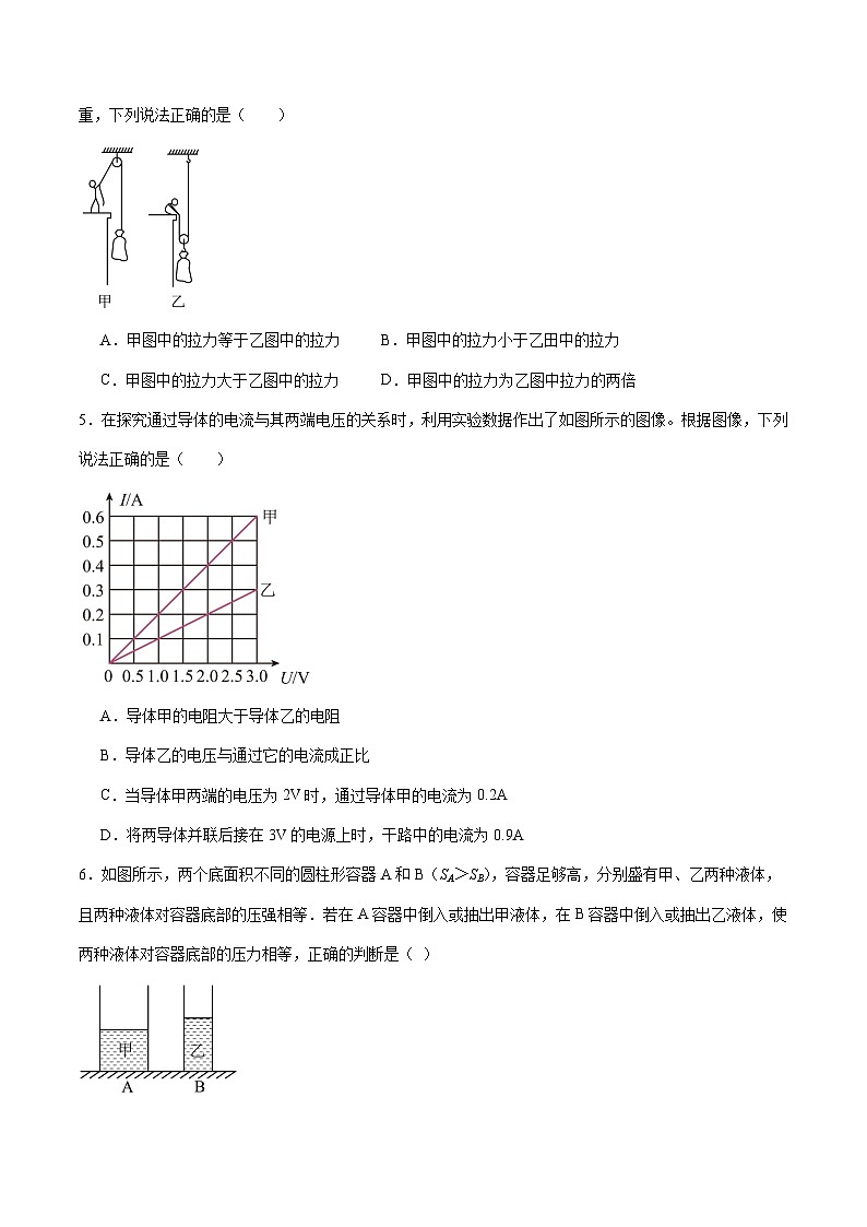 物理(上海卷)(考試版A4)第2頁