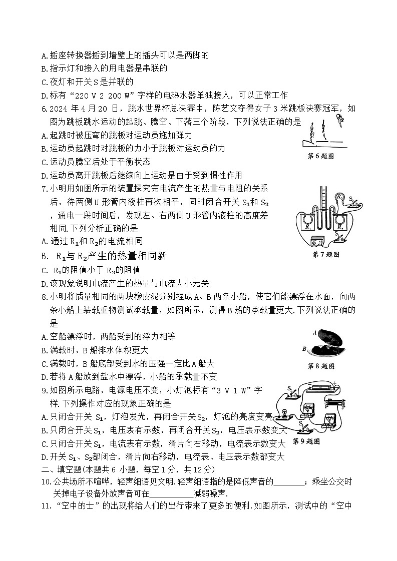2024年遼寧省中考物理試題（含答案）第2頁