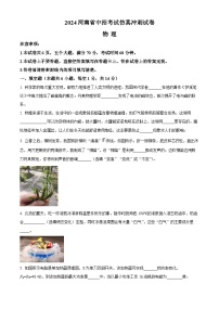 2024年河南省部分学校中考模拟联考三模物理试题（原卷版+解析版）