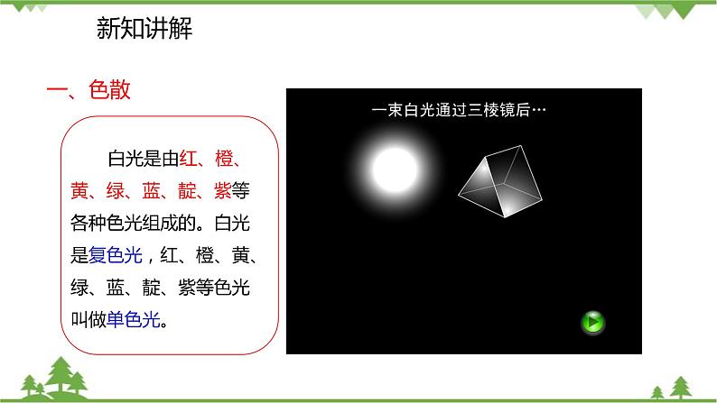 人教版物理八年级上册 第4章 第5节 光的色散课件第5页